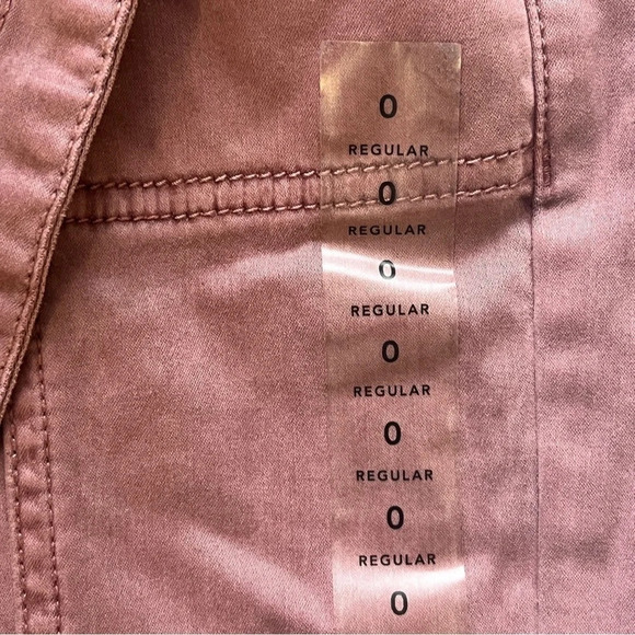 NWT American  Eagle AEO Hi Rise Jegging Super Stretch Mauve Lilac Pants Tie Sz 0 - Picture 12 of 16